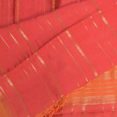 Semi Georgette pink saree with jari boarder