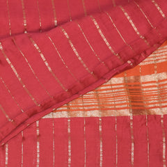 Semi Georgette rani pink saree with jari boarder