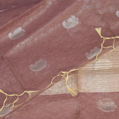 Semi Silk Cotton Baby pink saree with jari boarder