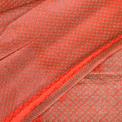 Semi Silk Red saree with jari boarder