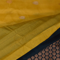 Gadwal pure silk lemon yellow saree with jari boarder