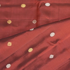 Gadwal pure silk Maroon saree with jari boarder