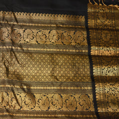 Gadwal pure silk lemon yellow saree with jari boarder
