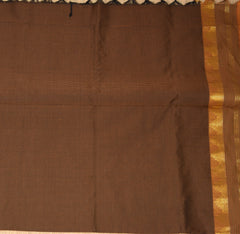 Kanchi Semi Cotton Silk Black saree with jari Boarder