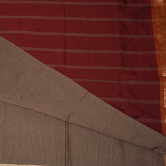 Kanchi Semi Cotton Silk Light Brown saree with Jari Boarder