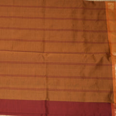 Kanchi Semi Cotton Silk Maroon Saree with Jari Boarder