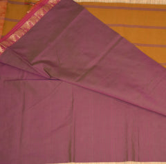 Kanchi Semi Cotton silk Light Purple saree with  jari boarder