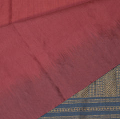 Kanchi Semi Silk Cotton Salmon Pink saree with jari boarder