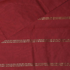 Kanchi Semi Cotton Silk Maroon saree with jari boarder