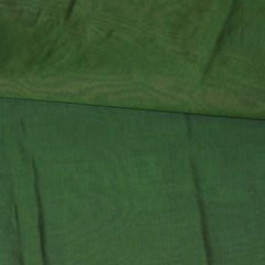 Kanchi Semi Cotton silk Dark green saree with jari boarder