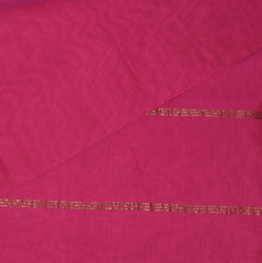 Kanchi Semi Cotton Silk Pink saree with jari boarder