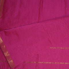 Kanchi Semi Cotton Silk Pink saree with jari boarder