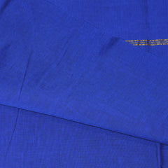 Kanchi Semi Cotton Silk Dark blue  saree with jari boarder