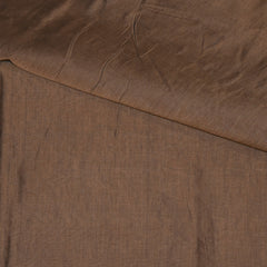 Kanchi Semi Cotton Silk Brownish Grey saree with jari boarder