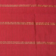 Kanchi  Semi Cotton Silk Orange saree with jari boarder