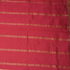 Kanchi  Semi Cotton Silk Orange saree with jari boarder