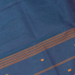 Kanchi cotton Dark blue saree with tread work