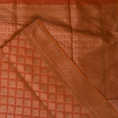 Banarasi Peach Saree with Blouse