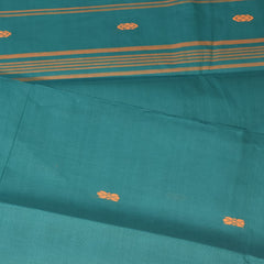 Kanchi Cotton Rama green saree with thread boarder