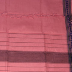 Kanchi cotton Baby Pink saree with thread boarder