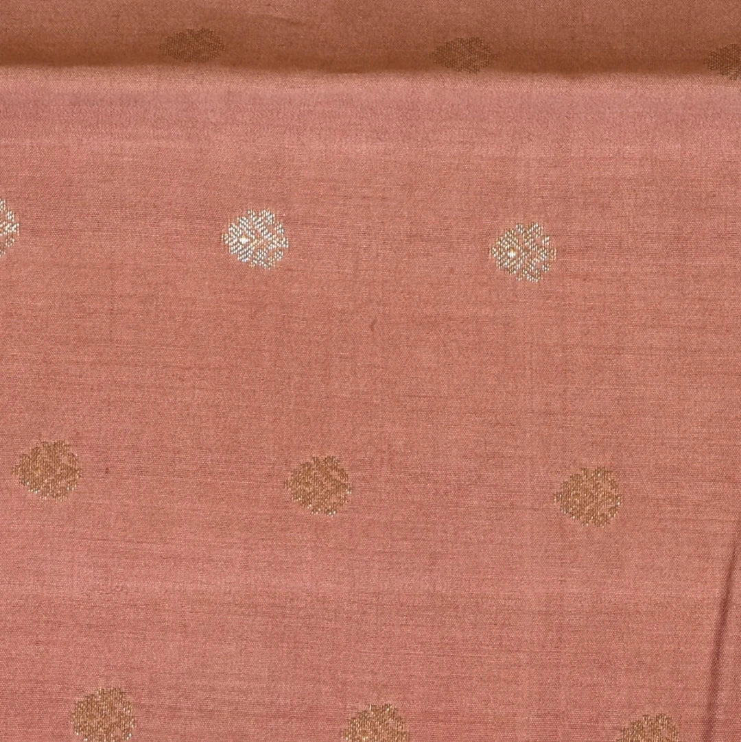 Banarasi Tussur Peach Saree with Blouse