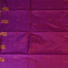 Kanchivaram silk Deep Berry Saree with Blouse