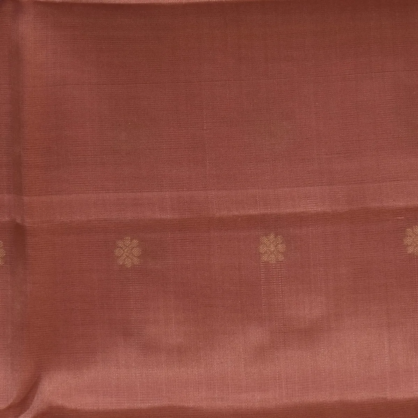 Kanchipuram Silk Coffee Brown Saree with Blouse