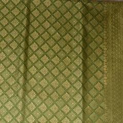 Banarasi Pista Green Jari Boarder with Blouse