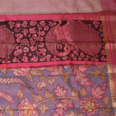 Chanderi saree Sky blue saree with jari Boarder