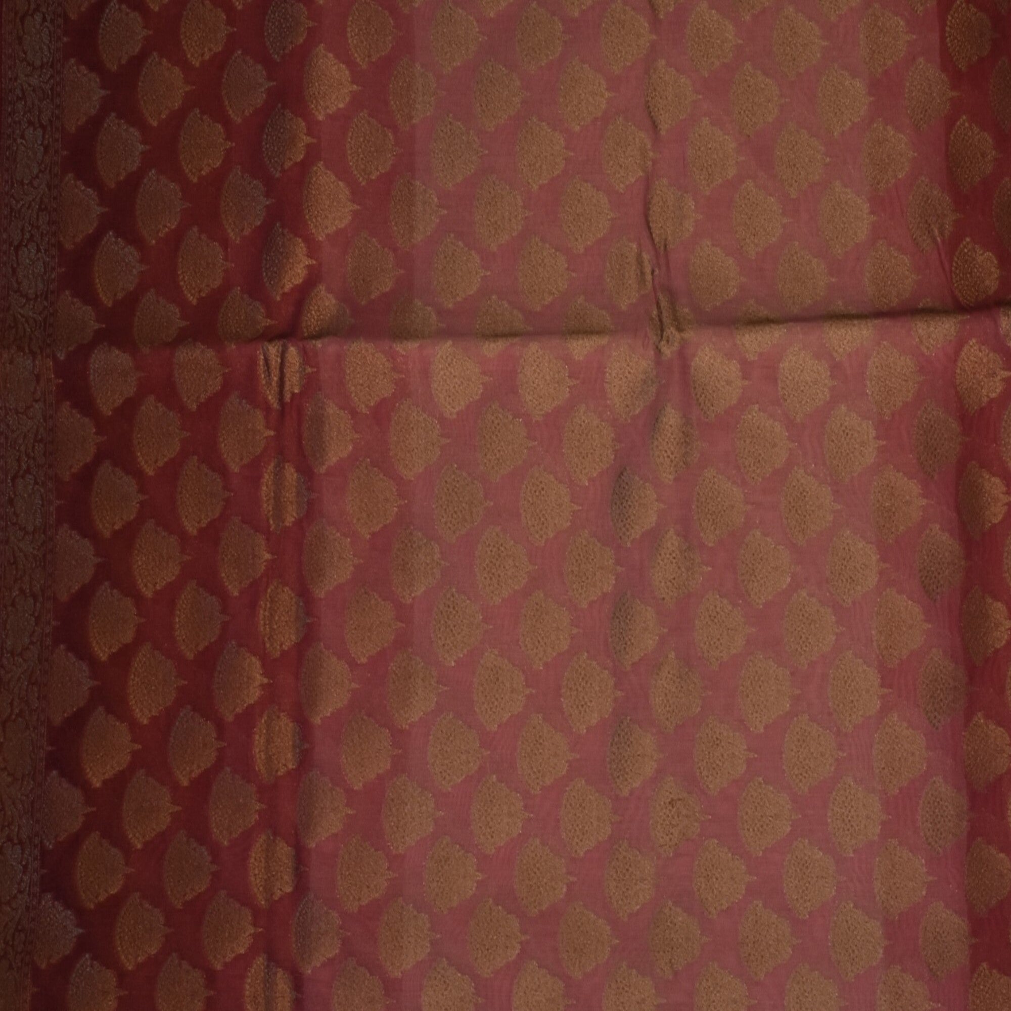 Benarasi pure silk pink mix saree with jari work