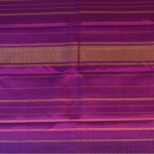 Kanchipuram Silk Deep Magenta Saree with Blouse