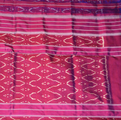 pochampally pure silk shot purple saree without blouse