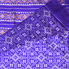 pochampally pure silk voilet saree