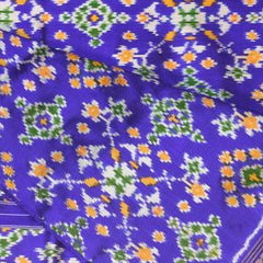 pochampally pure silk royal blue saree with jari boarder