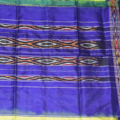 pochampally pure silk redium green saree without blouse