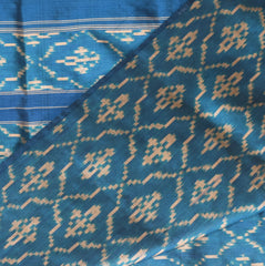 pochampally pure silk blue saree