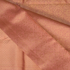 pure kanchivaram silk baby pink saree with full jari