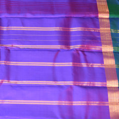 pure kanchi silk blue  saree with jap jari boarder
