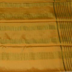 mysore pure crepe silk yellow saree with zari border