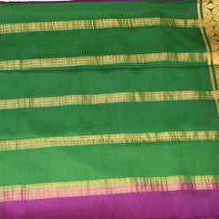 Mysore pure crepe  silk deep wine saree with jari border
