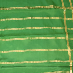 mysore crepe silk mirchi red saree with green border