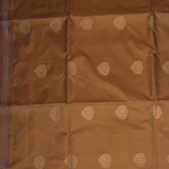 Benarasi pure kathan silk beige saree with pink boarder  jari work