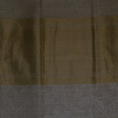 Banarasi Pure White Gold Net Boarder with Blouse