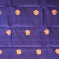 Kanchipuram Silk Indigo Blue Saree with Blouse