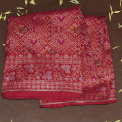 4397 Art silk benarasi magenta pink saree with jari work
