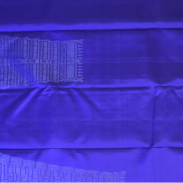 Kanchipuram Silk Royal Blue Saree with Blouse