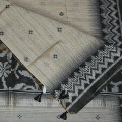 4402 beige semi tussur saree