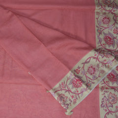 4413 pure tussur light orange saree with printed boarder
