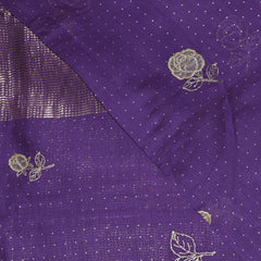 4415 pure tussur purple saree with jari motif