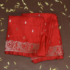 4431 Art silk benarasi chilli red saree with jari